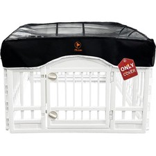Dog Playpen Mesh Top Cover, Fits 36 Inch 4 Panels Regular Square Plastic Exer...