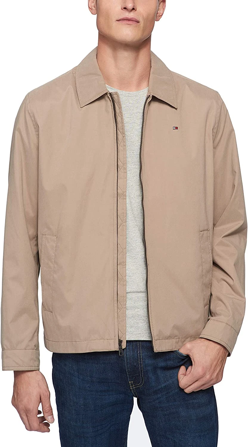 Tommy Hilfiger Men's Jacket Size Large Khaki Water Wind Resist Golf MicroTwill
Opens in a new window