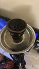 Black Hookah Set w/ Glass Base, Metal Stem & Tray, Bowl, 3 Hoses — photo 4