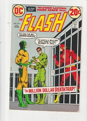 -FLASH-COMIC 219 dc silver age/NEAL ADAMS /GREEN LANTERN - GREEN ARROW