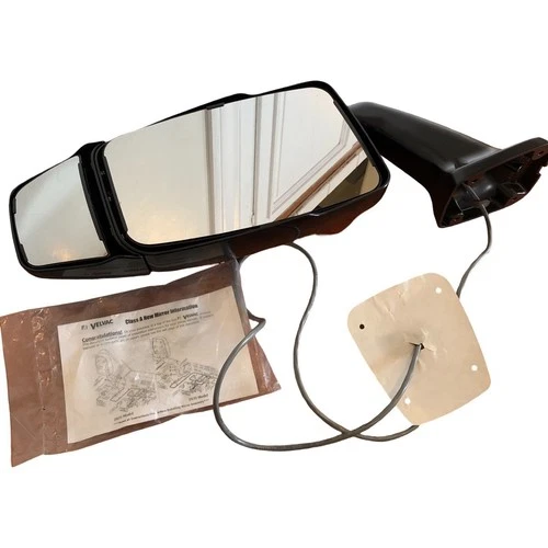 Velvac 715746 2025 System Passenger Side Inverted Rearview Mirror Black Top Hat