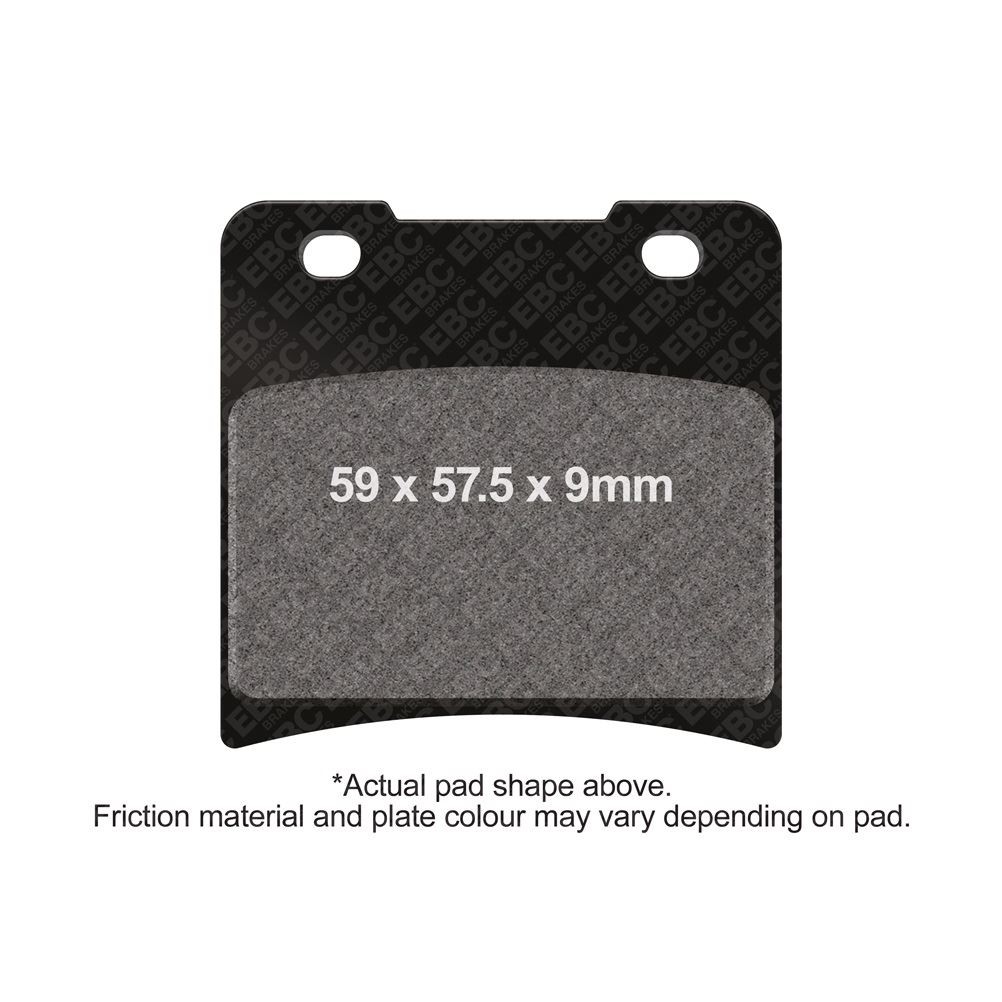 EBC V Semi Sintered Brake Pads Rear Left for Suzuki GV 1400 Cavalcade 1986-1988