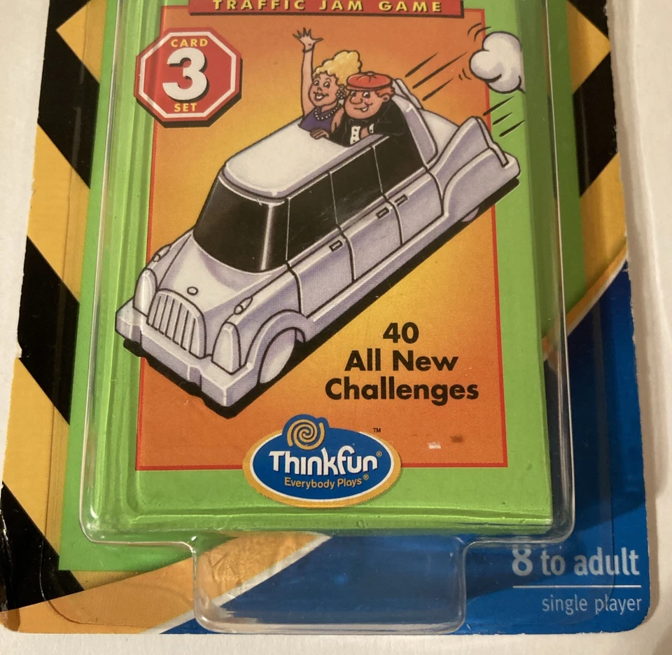 Vintage Rush Hour Traffic Jam Game Puzzle Card Expansion Set 3 Thinkfun 1998 New - Image 4 of 4