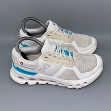 On Cloudrunner 2 White/Blue Running Shoes Women's Sz 6 EU 37