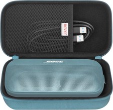 Stone Blue Hard Travel Speaker Case for Bose Soundlink Flex Bluetooth Portable