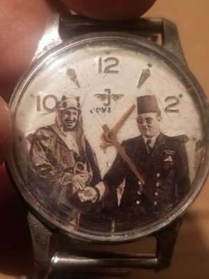 ANTIQUE WATCH KING FAROUK I OF EGYPT & Sudia Arabia KING Abdulaziz bin 1930'S