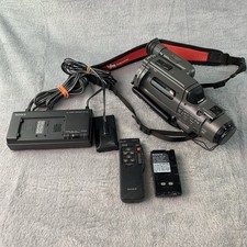 Sony CCD-FX311 Handycam Video 8 Camera Battery Remote Cord For Parts Or Repair