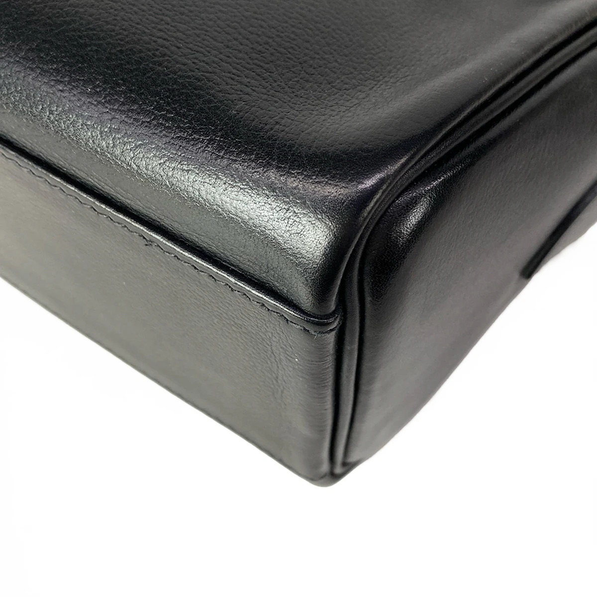HERMES Kelly Messenger PM Black EverGrain B Shoulder Bag image 9