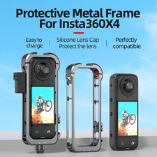 Outdoor Vlog Shooting Camera Metal Protective Frame for Insta360 X4 Camera