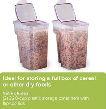 Snapware Airtight 22.8-cup Plastic Food Storage Container, 2-pack. MADE IN USA.