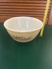 Vintage Pyrex Forest Fancies Mushroom 402 Nesting Mixing Bowl CLEAN! EUC