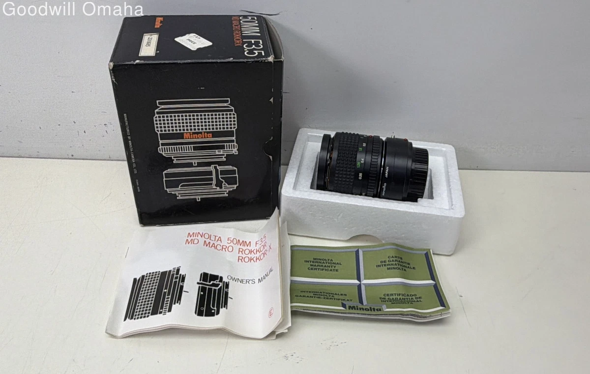 ミノルタ ROKKOR 50mm f/1.7, 28mm f/3.5, +おまけ Minolta Rokkor PF 50mm Camera Lenses for sale - eBay