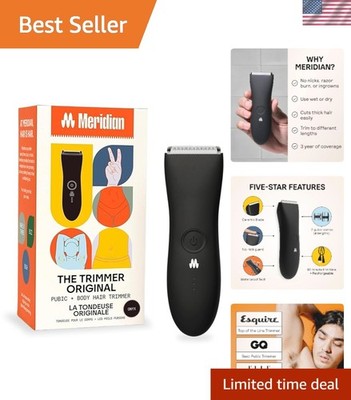 The Trimmer : Elegant Waterproof Body Groomer for Men, Onyx Finish