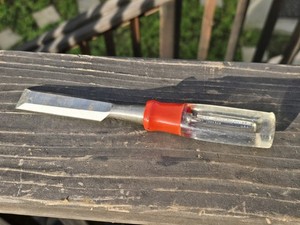 Stanley Wood Chisel 3/4" VINTAGE Clear & Red Handle