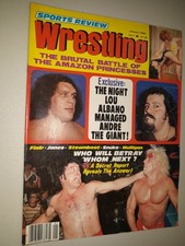 SPORTS REVIEW WRESTLING January 1980 Andre The Giant Lou Albano Flair Jones Sexy