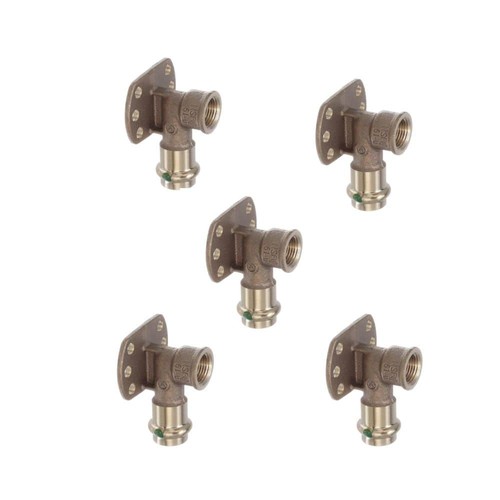 Viega ProPress 1/2 in Press x 3/8 in FPT Bronze 90 Degree Drop Ear Elbow 5 Pack