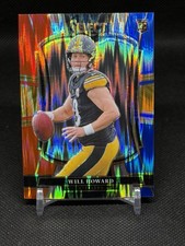 2025 Panini Select Premier Level Will Howard #152 Red & Blue Shock Prizm Rookie
