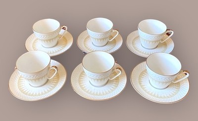 Vintage Edelstein Bavaria Marienbad Espressotassen Untertassen Set x6