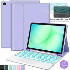 Touchpad Backlit Keyboard Case For Samsung Galaxy Tab A9+ A11+ S11 S10 FE S9 S8