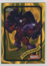 2025 Topps Chrome Marvel Comics Yellow Lava Refractor Onslaught #68 gh4