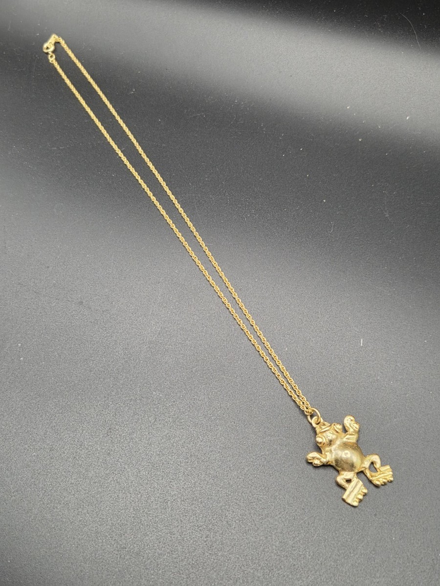 Alva Studios Frog Pendant 1950s-1960s Gold-tone View 3