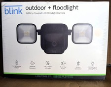 NEW Blink Outdoor Camera  Floodlight System Wireless 1080p HD Security Black