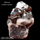 Hausmannite and calcite - Nchwaning II mine South Africa