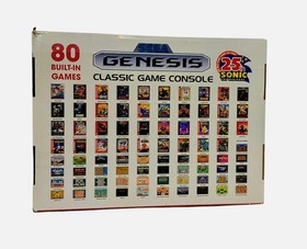 Sega Genesis Classic Console 80 Built-In Games + 2 Wireless Controllers Tested 