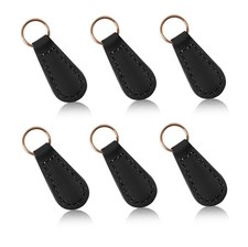 6 PCS Zipper Pull Replacement PU Leather Tag Fixer Pull Repair Backpacks