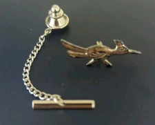 Vintage Sterling Silver RoadRunner Tie Tack ~Needs A Good Polish