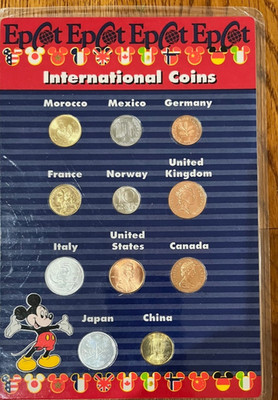 EPCOT *  SET of 11 INTERNATIONAL COINS