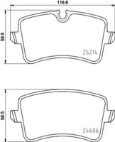 Hella Pagid Bremsbelagsatz Scheibenbremse 8DB 355 016-011 FüR 4H2 Audi A8 D4 4H8