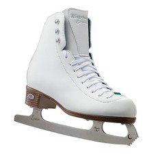Riedell 19 Emerald / Kids Recreational Figure Ice Skates / Color: White / Si...