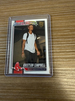 #ad #ad 2026 Topps Series 1 Kristian Campbell Future Stars GOLDEN MIRROR #125 Red Sox $250.00