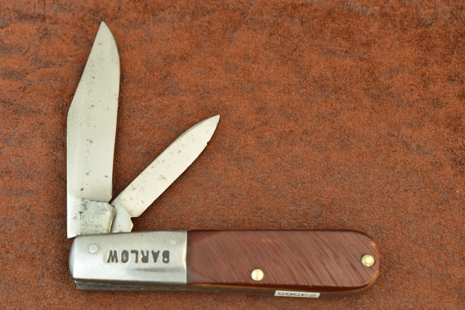 VINTAGE JOHN PRIMBLE BELKNAP LOUISVILLE KY SAWCUT DELRIN BARLOW KNIFE (23565) - Image 3 of 4