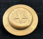 Antique - CIVIL WAR Era - Confederate Texas Cavalry Star Bridle Rosette Brass