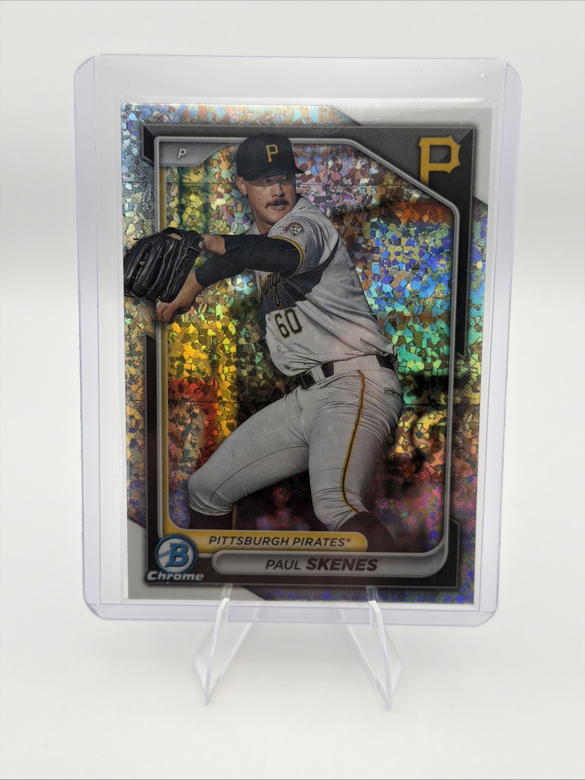 2024 Bowman Chrome Prospects Paul Skenes Mini Diamond Refractor Pirates #BCP-125