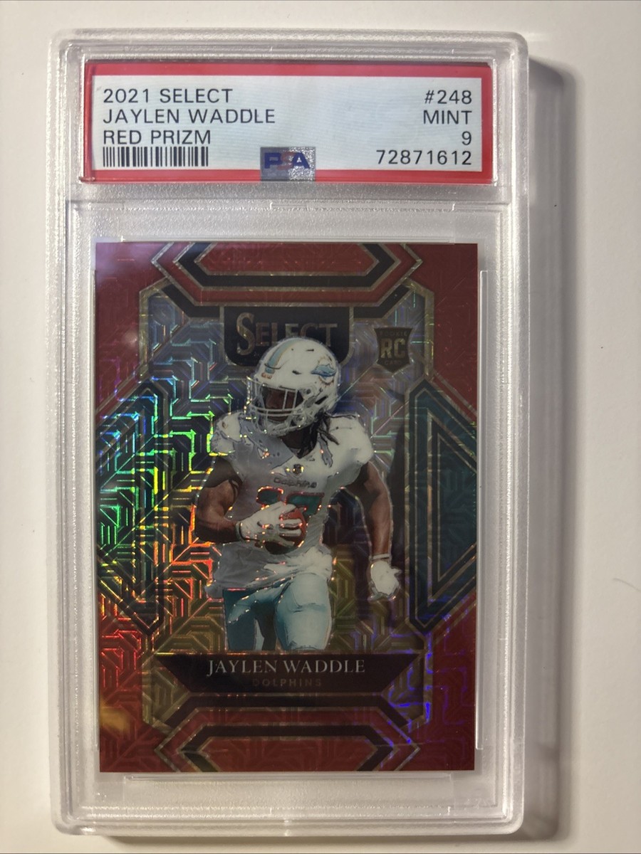 2021 Select Club Level Jaylen Waddle RC #248 Red Prizm SSP 49/49