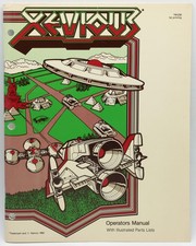 Original Vintage Atari Xevious arcade game manual and schematics.