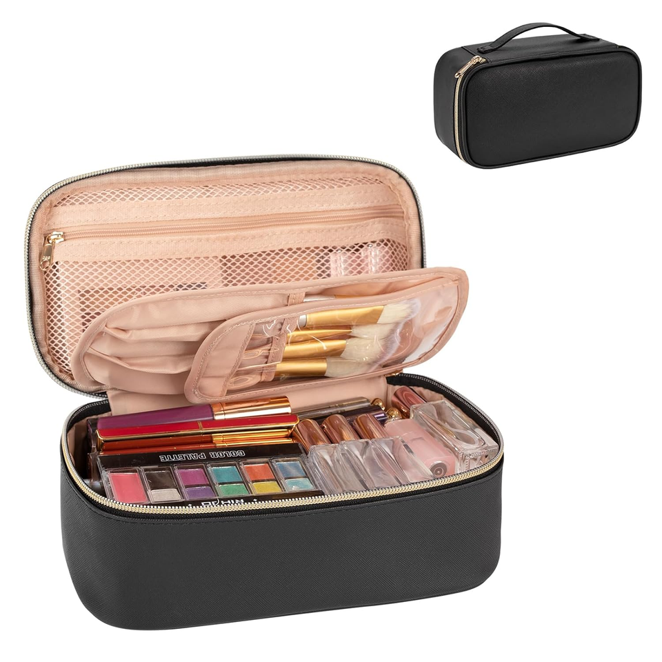 Small Cosmetic Bag,Portable Cute Travel Makeup Bag for Women and Girls