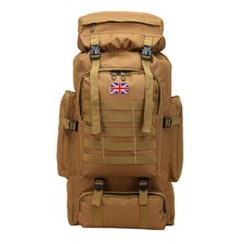 Tactical Rucksack 80L backpack 19 style large waterproof molle hiking Inferno