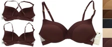 Lively Wireless Push Up Bra 45620, Mesh Inner Plunge and Trim, Convertible Strap
