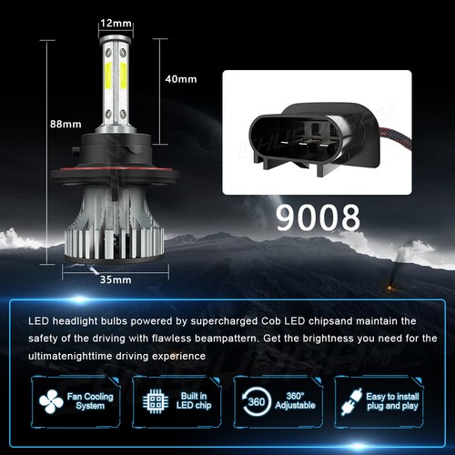 For Ford Expedition 2007-2014 Headlight Hi/Lo + Fog Light 4 Bulbs Combo - Picture 3 of 10