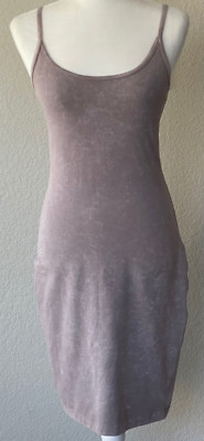 LULULEMON Inner Glow Bodycon Washed Half Moon Built In Bra Dress Size 4