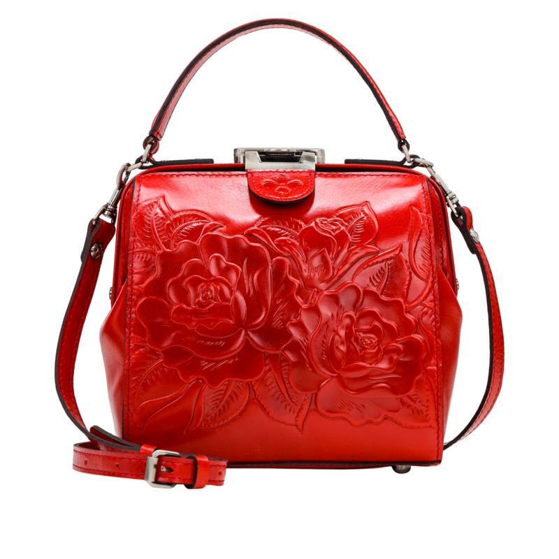 PATRICIA NASH medium frame crossbody purse NELA Vintage Satchel hand