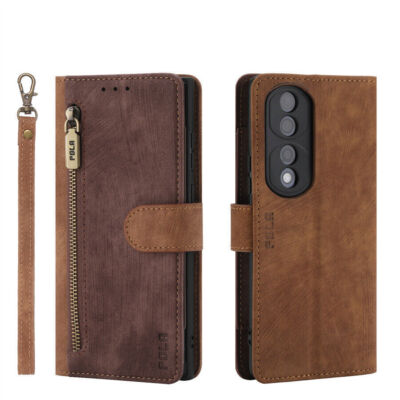 Leather Zipper Wallet Phone Case for Huawei Y6P Y9 Y7 Y6 Y6P Y7P Nova 7 8 9 10