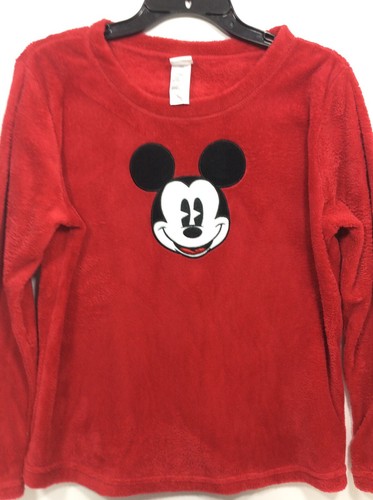 Disney Mickey Mouse Fleece Sleepwear Lounge Pajama Set Top Sz M Bottoms Sz L - Picture 2 of 11