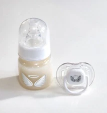 Angel Reborn/Silicone Fake Formula Bottle & Matching Magnetic Pacifier Set! 