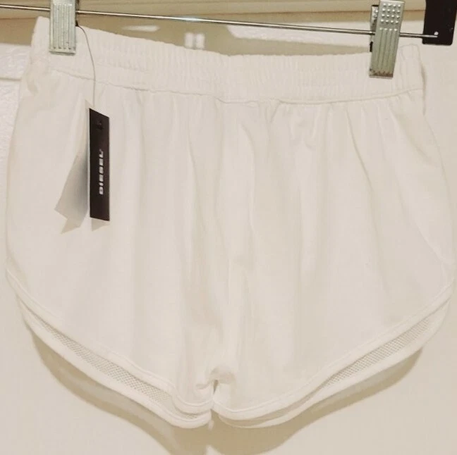 $35 DIESEL Pantalones Cortos Forrados de Malla Pull On para Niñas Pequeñas Talla 5 Blanco Nuevo con Etiquetas Foto 3 de 4