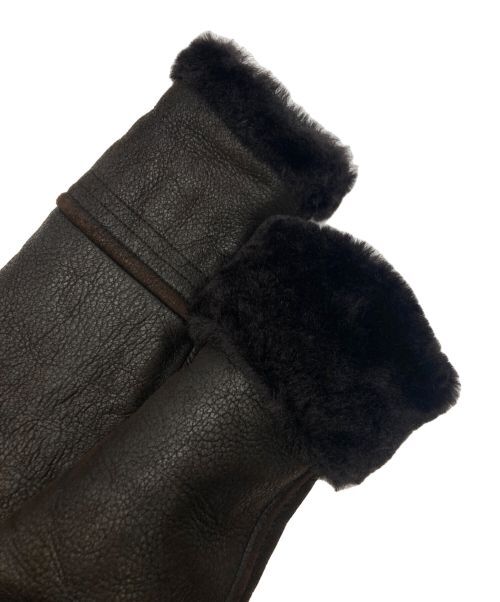 ALTRA HUGO BOSS Giacca Uomo Doppiopetto Pelle Shearling Marrone Triye Taglia 48